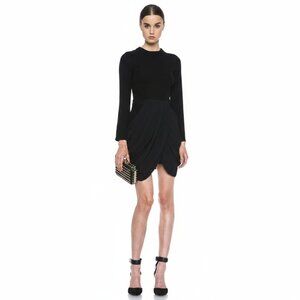 *A.L.C. Tolan Black Draped Dress – US 4 / UK 8